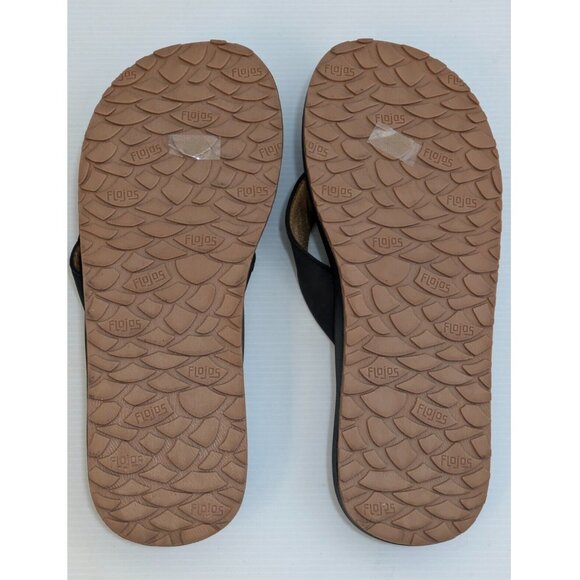 NWoT Flojos' Mens Flip-Flop Sandals Slip On Pool Non Slip Thongs Sz 8 $50 5C198 - Picture 2 of 5